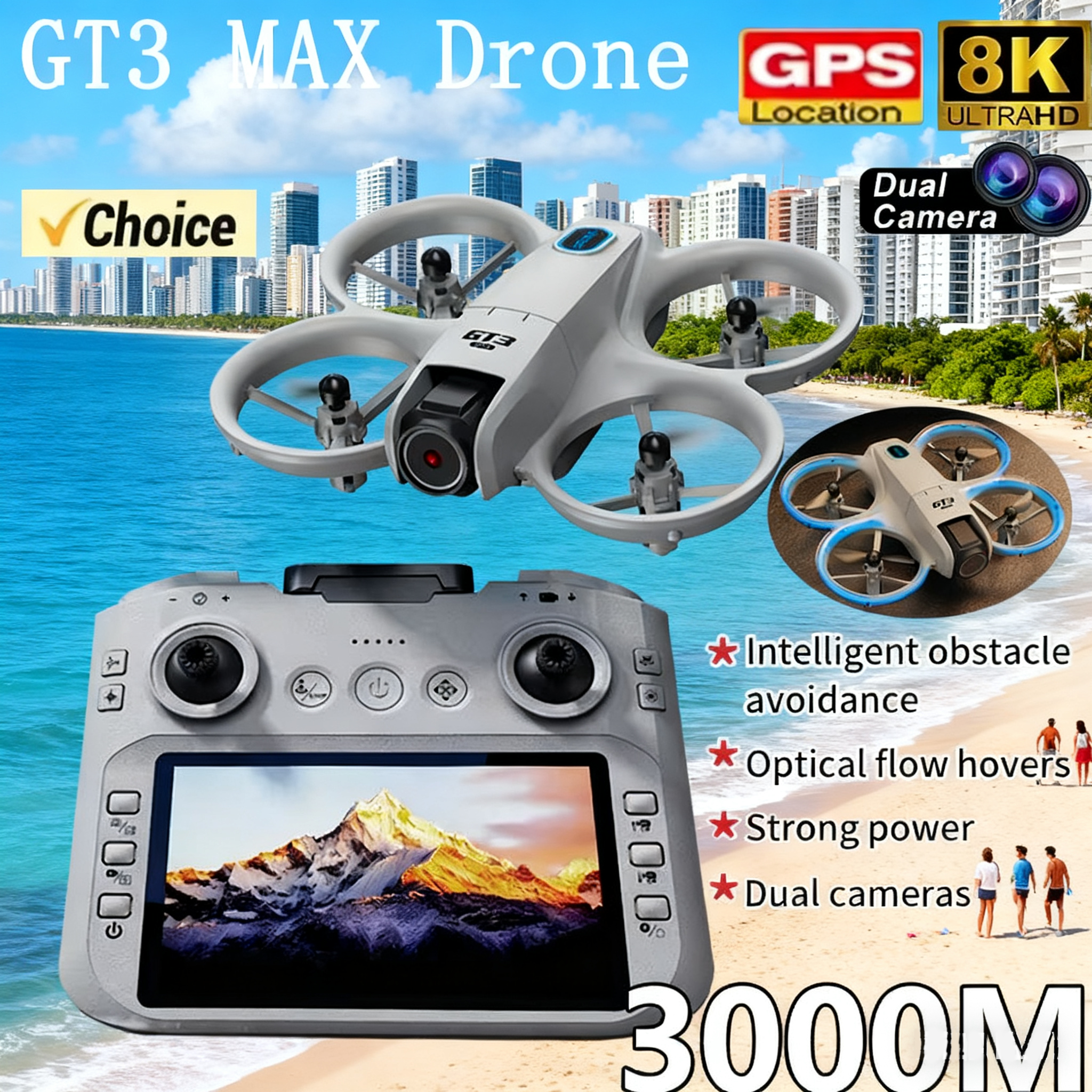 Drone Gimbal Case - NEW GT3 Drone with HD Dual
