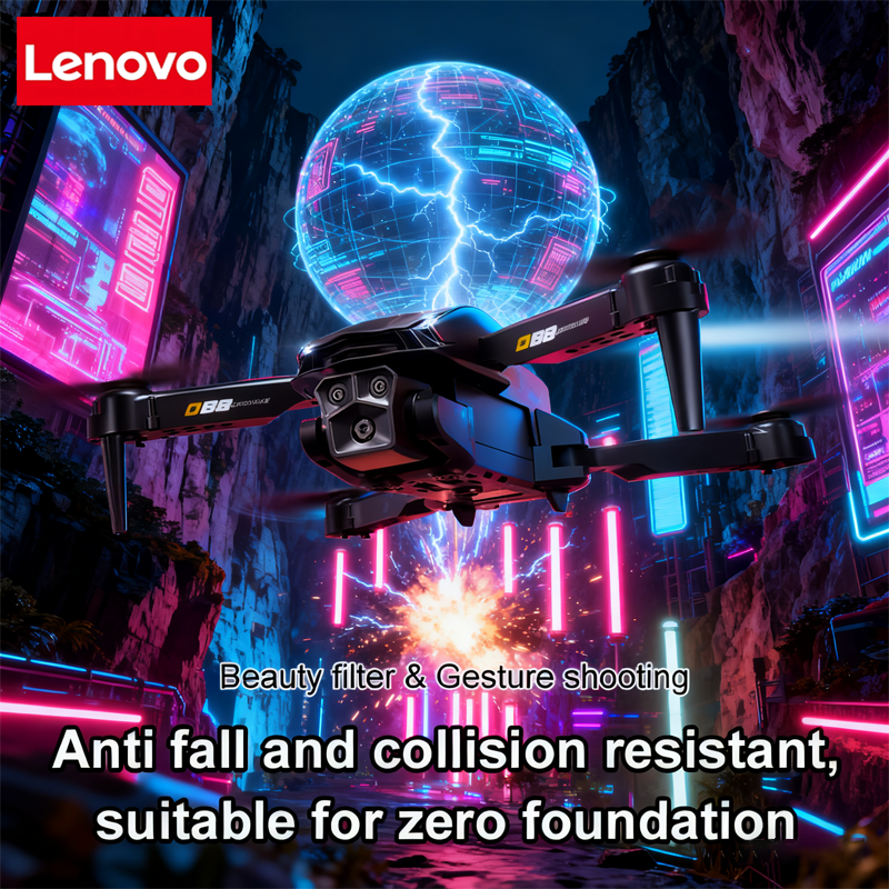 Lenovo D88 Drone 8K Aerial HD  - Drone Gimbal 2 Axis ulasan dan harga