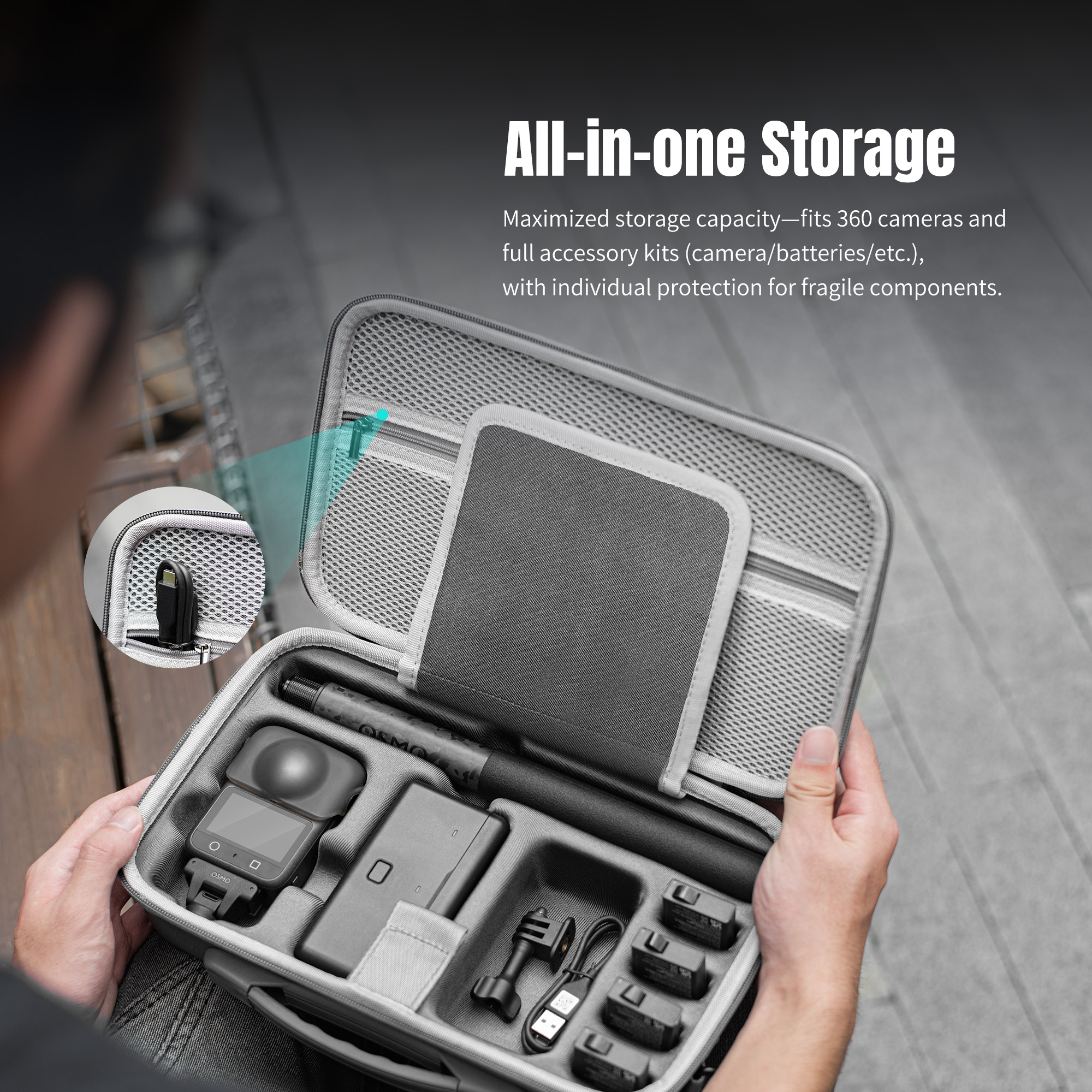 For DJI OSMO 360 Travel Carryi - Drone Gimbal Case ulasan dan harga
