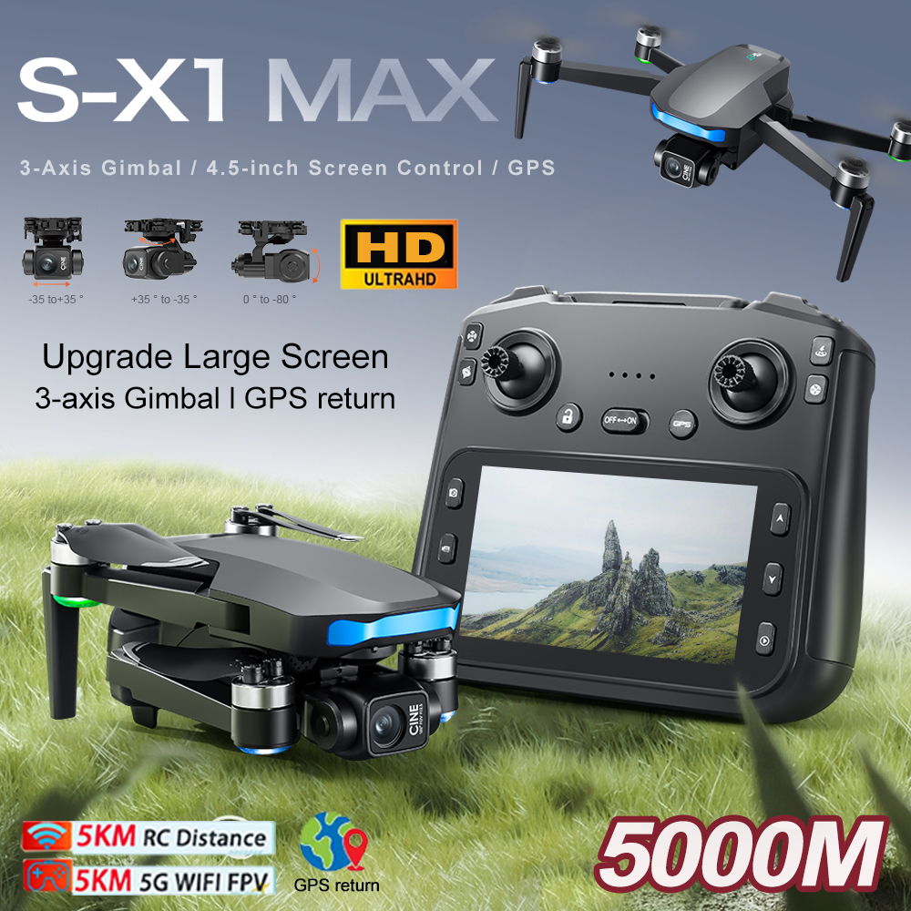 New S-X1 MAX Drone GPS 8K Prof - Drone Gimbal Mount ulasan dan harga