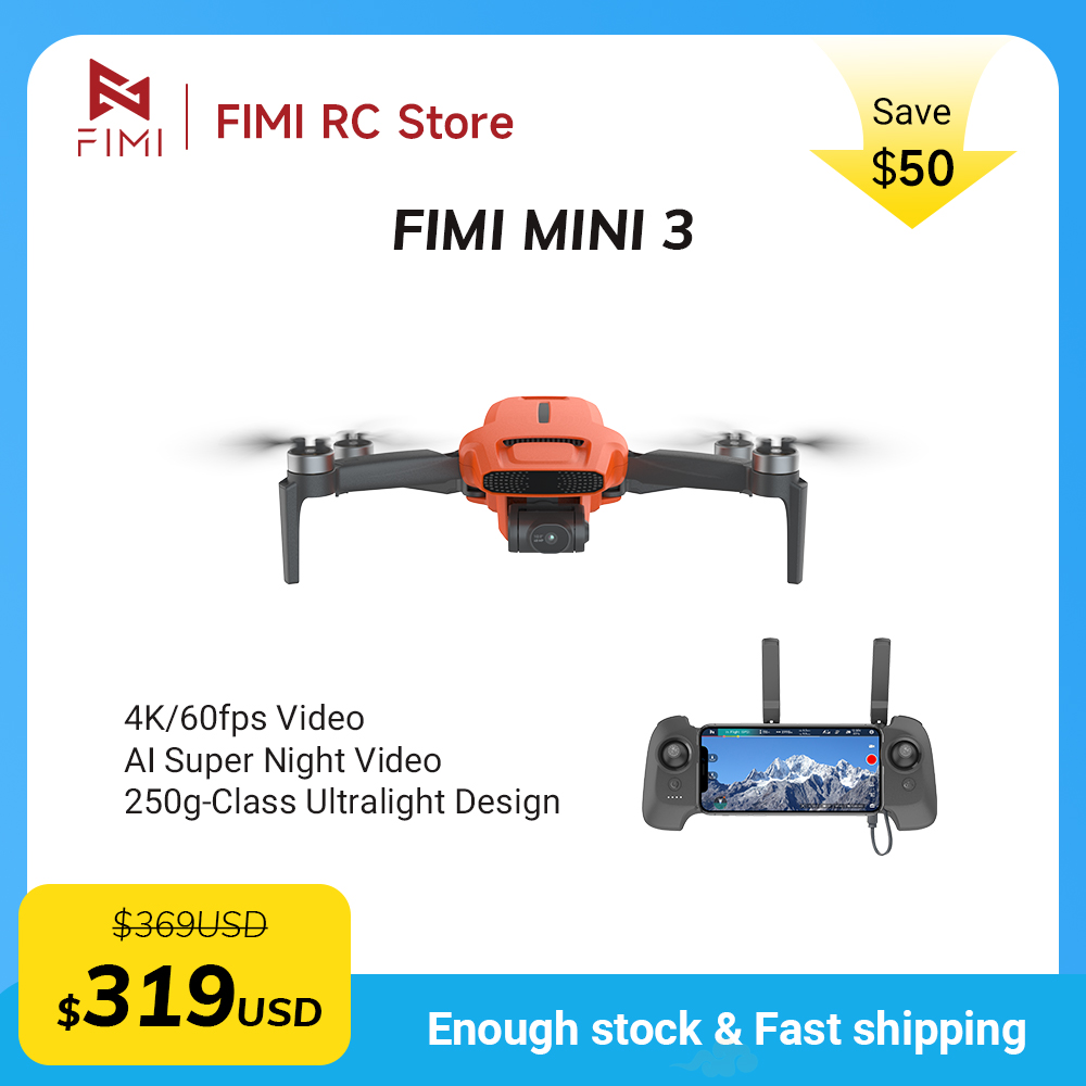 FIMI MINI 3 Camere drone 4K 60 - Drone Gimbal Case ulasan dan harga