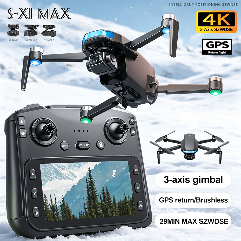 New S-X1 MAX Drone GPS 8K Prof - Drone Gimbal Mount ulasan dan harga